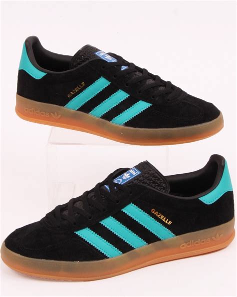 adidas gazelle indoor black aqua